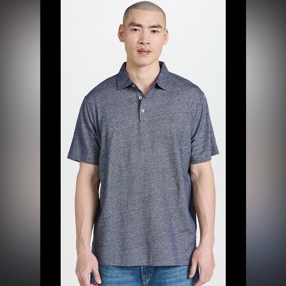 Nordstrom Men’s Shop XXL Blue Short Sleeve Polo Shirt - Picture 1 of 4